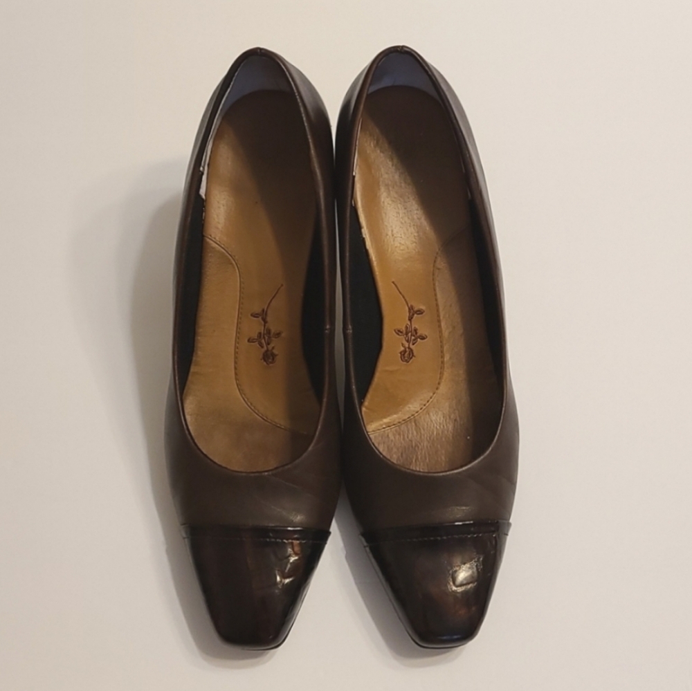 ‼️3 for $40‼️  Ros Hommerson Brown Leather Pumps Shoes